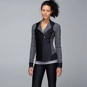 Lululemon Remerged Asymmetrical zip moto jacket